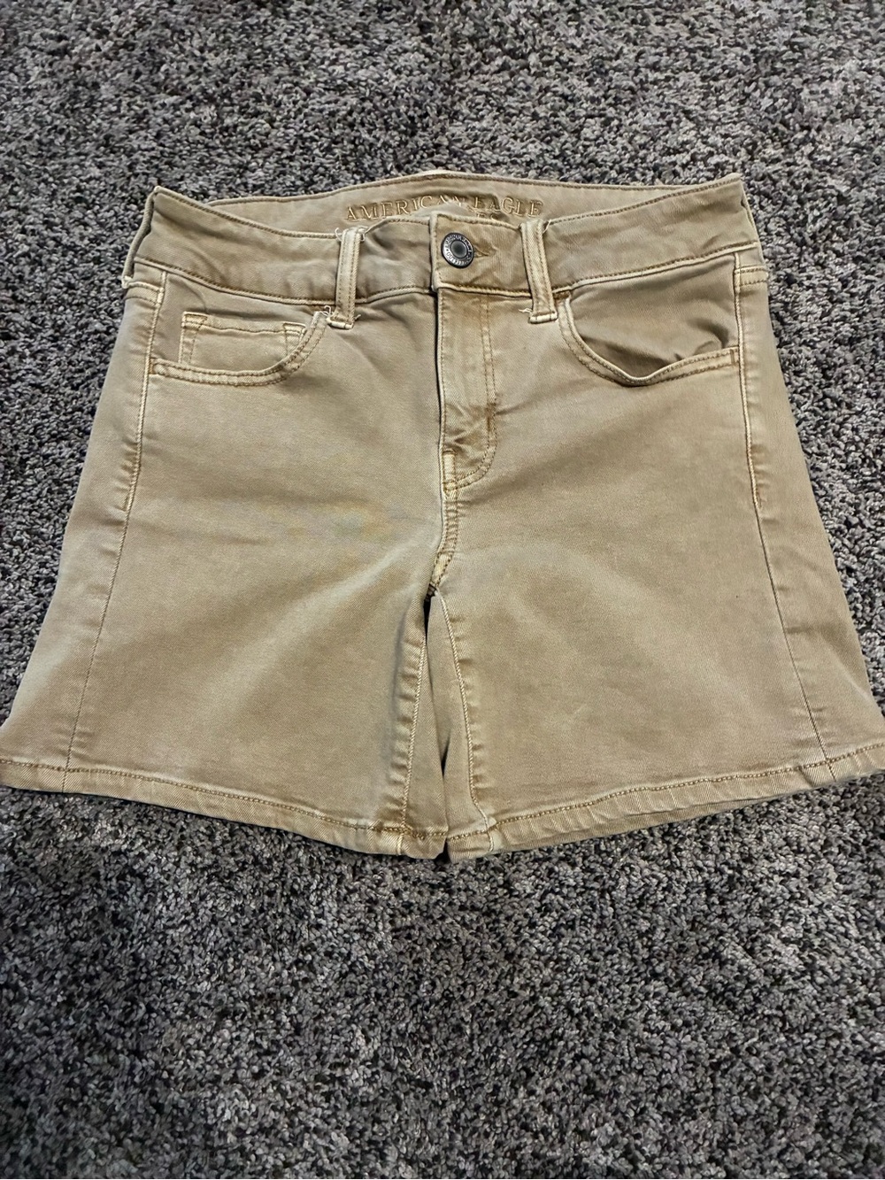 American Eagle Outfitters Tan Denim Shorts